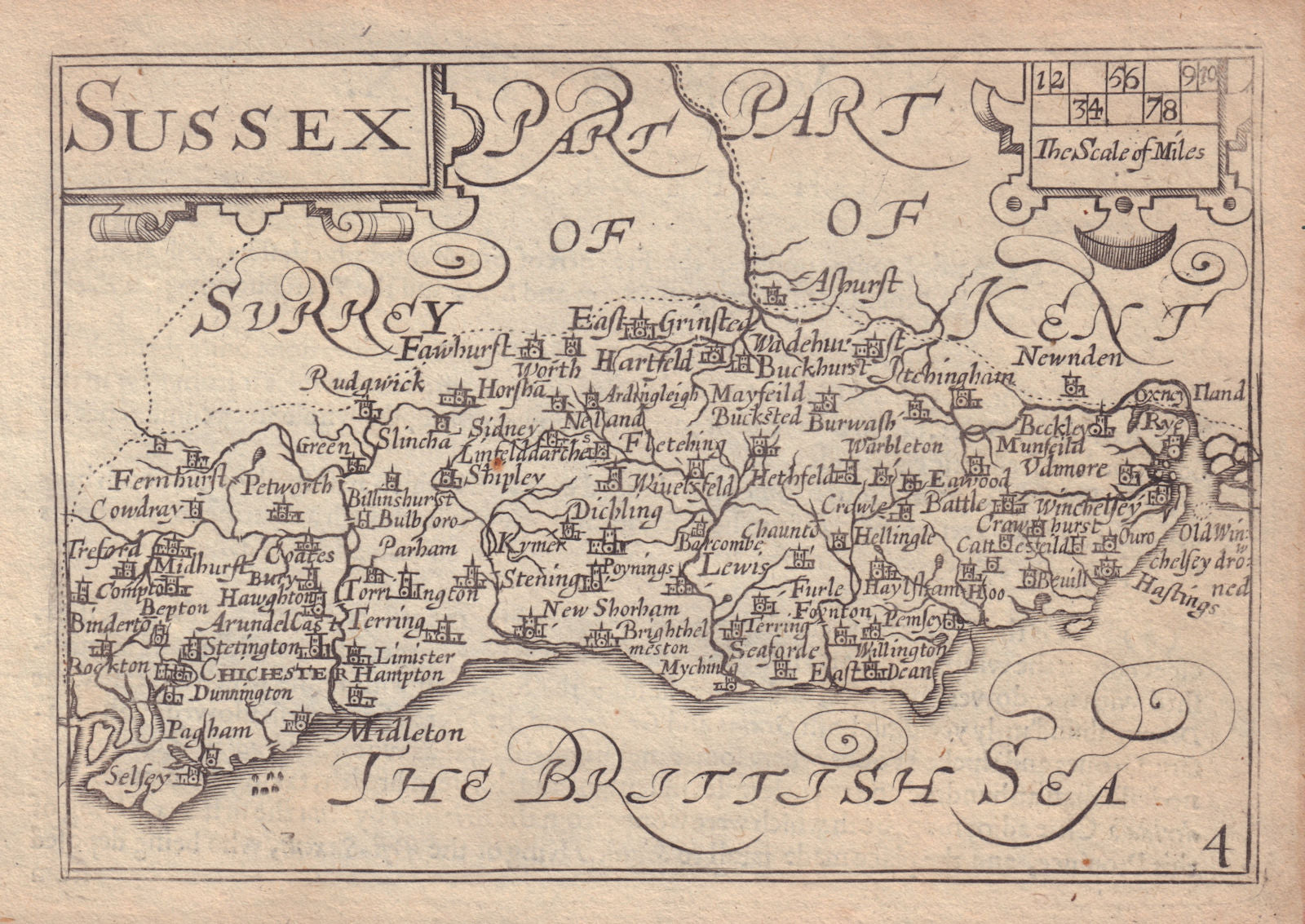 Sussex by van den Keere. 
