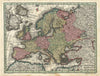 Europa Religionis Christianae Morum & Pacis… Europe. Matthäus Seutter c1744 map