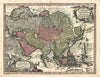 Asia cum omnibus imperiis provinciis statibus et insulis… Seutter c1744 map