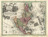 Novus Orbis Sive America Septentrionalis… North America by Seutter c1744 map