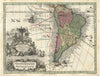 America Meridionalis per sua regna, provincias… South America. Seutter c1744 map