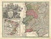 Portugalliae et Algarbiae Regna… Brasiliae. Portugal & Brazil. Seutter c1744 map