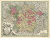 Mappa Geographica in qua Ducatus Lotharingiae et Bar… Lorraine. Seutter c1744