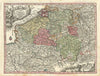 Germaniae Inferioris sive Belgii Pars Meridionalis… Belgium. Seutter c1744 map