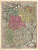 Brabantiae ducatus cum adjacentibus provinciis… Brabant by Seutter c1744 map