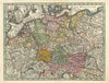 Imperium Romano-Germanicum. Holy Roman Empire/Germany/Austria. Seutter c1744 map