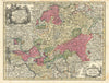 Mappa Circuli Rhenani Superioris… Upper Rhenish Circle. Seutter c1744 old