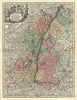Alsatia Landgraviatus… Alsace & Baden-Württemberg. Rhine. Seutter c1744 map