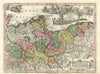 Marchionatus Brandenburgensis… Pomeraniae et… Mecklenburgicus. Seutter c1744 map