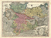 Saxoniae Inferioris Circulus… Lower Saxony & Holstein by Seutter c1744 old map