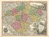 Bohemiae Regnum. Kingdom of Bohemia, Czechia by Matthäus Seutter c1744 old map