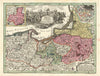 Borussiae Regnum… Kingdom of Prussia, now Poland/Kaliningrad. Seutter c1744 map