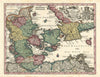 Daniae Reg. cum Ducatu Holsatiae & Slesvici… Denmark & Scania. Seutter c1744 map