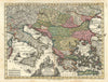 Novissima Tab. Danubii & praesertim Hungaria. Balkans Hungary. Seutter c1744 map