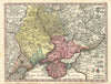 Nova et accurata Turcicarum et Tartaricarum… Ukraine by Seutter c1744 old map