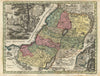 Terra Sancta Vocata… Holy Land in 12 Tribes. Israel/Palestine. Seutter c1744 map
