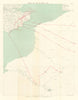 WW1 German Airship Raid 16–17 March 1917 Kent Winchelsea 1935 old vintage map
