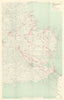 WW1 German Airship Raid 19–20 October 1917 England London 1935 old vintage map