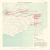 WW1 German Aeroplane Raid 25 September 1917 London Kent Dover Ramsgate 1935 map