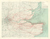 WW1 German Aeroplane Raid 30 September 1917 London Kent 1935 old vintage map