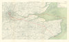 WW1 German Aeroplane Raid 17–18 February 1918 London Kent  1935 old map