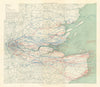 WW1 German Aeroplane Raid 19–20 May 1918 London Southend Shoeburyness 1935 map