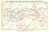 Battle of the Somme. Thiepval Ridge, 26–30 September 1916. WW1 1938 old map