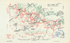 Battle of the Somme. Sunday 9th–Thursday 13th July 1916. WW1 1938 old map