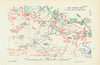 Battle of the Somme. The Dawn Attack on Friday 14 July 1916. WW1 1938 old map