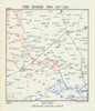 Battle of the Somme. 14 July 1916. First World War 1938 old vintage map chart