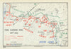 Battle of the Somme. 20 July 1916. First World War 1938 old vintage map chart