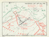 Battle of the Somme. Pozières, 26–29 July 1916. First World War 1938 old map