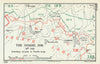 Battle of the Somme. 30 July, Subsidiary Attacks of 4th Army 1916. WW1 1938 map