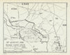 Battle of the Somme. 31 August 1916, German Counter-attack. WW1 1938 old map