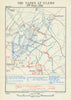 Battle of the Somme. Tanks at Flers-Courcelette, 15-22 Sept. 1916. WW1 1938 map