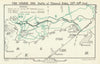 Battle of the Somme. Thiepval Ridge, 26–30 September 1916. WW1 1938 old map