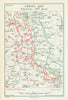 Battle of Arras. Situation, 14 April 1917. First World War 1940 old map