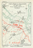 Battle of Arras. First Attack on Bullecourt, 11 April 1917. WW1 1940 old map
