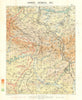 Retreat to the Hindenburg Line. German Retreat, 1917. First World War 1940 map
