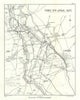 Battle of Arras. Vimy, 9 April 1917. First World War 1940 old vintage map
