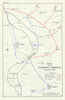 Plan for a Flanders Campaign, February 1917. First World War 1948 old map