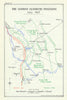 Third Battle of Ypres. The German Flanders Positions, July 1917. WW1 1948 map