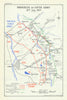 Third Battle of Ypres. Progress of the Fifth Army: 31 July 1917. WW1 1948 map