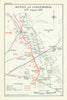 Third Battle of Ypres. Battle of Langemarck, 16 August 1917. WW1 1948 old map