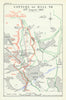 Third Battle of Ypres. Capture of Hill 70, 15 August 1917. WW1 1948 old map