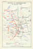 Third Battle of Ypres. Battle of Broodseinde, 4 October 1917. WW1 1948 old map