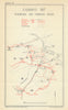Battle of Cambrai. Railheads & Forward Roads 1917. First World War 1948 map