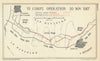Battle of Cambrai. VI Corps Operation, 20 Nov. 1917. First World War 1948 map