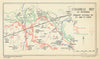 Battle of Cambrai. German Attacks on IV & VI Corps, 30 Nov. 1917. WW1 1948 map