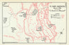 Operation Michael. VI Corps Defences, March 1918. First World War 1935 old map
